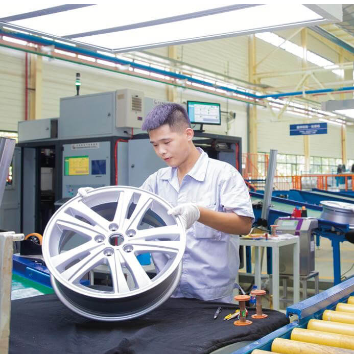 xinghui's quality control of all alloy wheels product